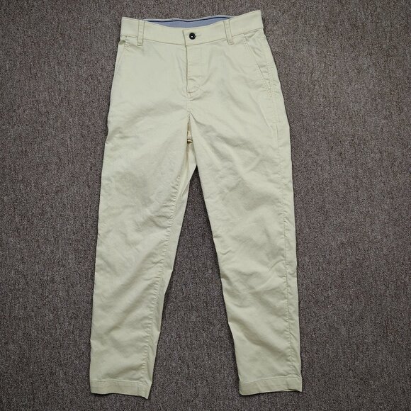 NIKE Dri-FIT UV Chino Pants Men’s 28x30 Yellow Slim Golf Cotton Blend Stretch - Picture 1 of 8